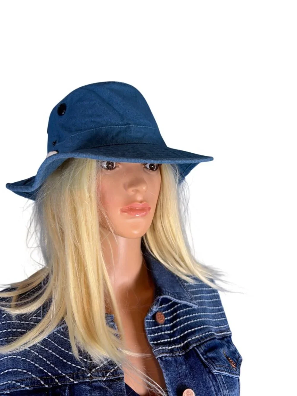 NWT Tilley T3 Wanderer Bucket Hat Blue Large 7.5cm  MSRP$99.00